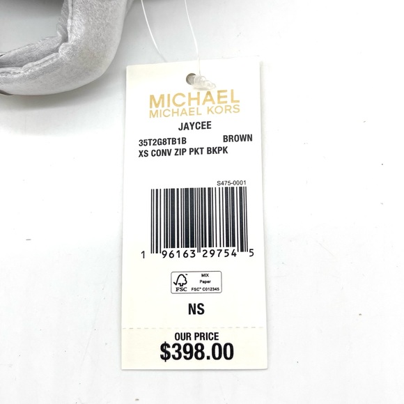 Michael Kors Jaycee Xsmall Zip Packet Backpack - Picture 10 of 10